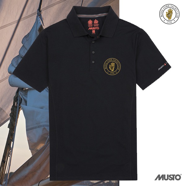 RCYC Musto Evolution Sunblock Polo Shirt Navy