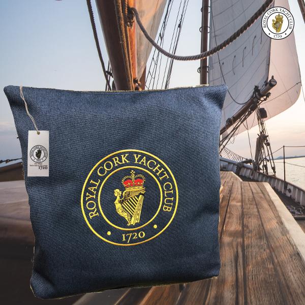 RCYC Club Embroidered Cushion Cover - Navy