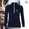 RCYC Ladies Quick-Dry Half-Zip Top Navy