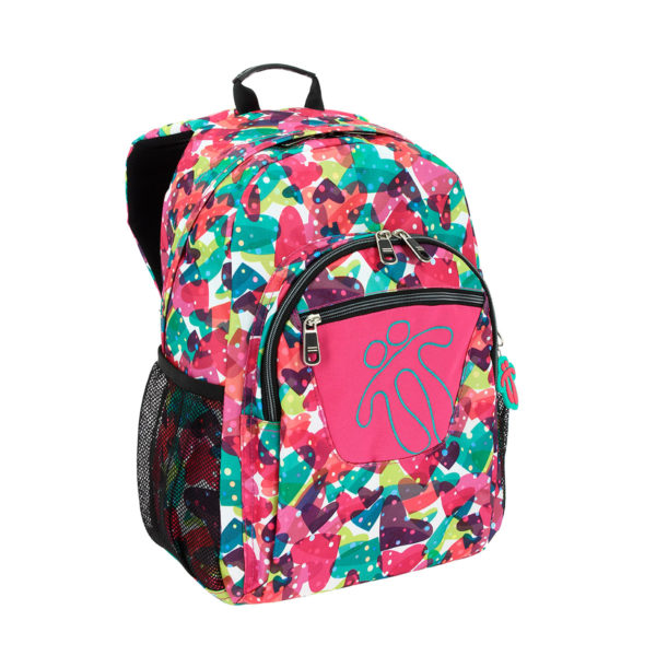 TOTTO ACUARELES HOT PINK BACKPACK | COLOURFUL PRINTS