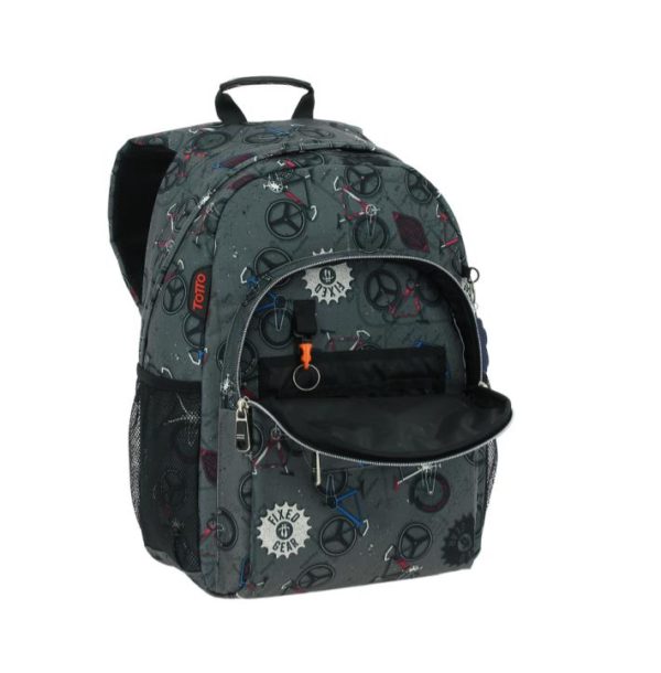 TOTTO ACUARELES GREY BACKPACK