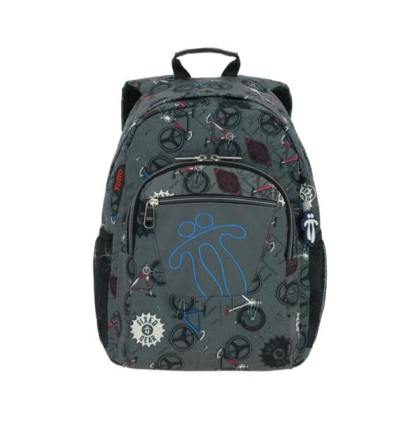 TOTTO ACUARELES GREY BACKPACK