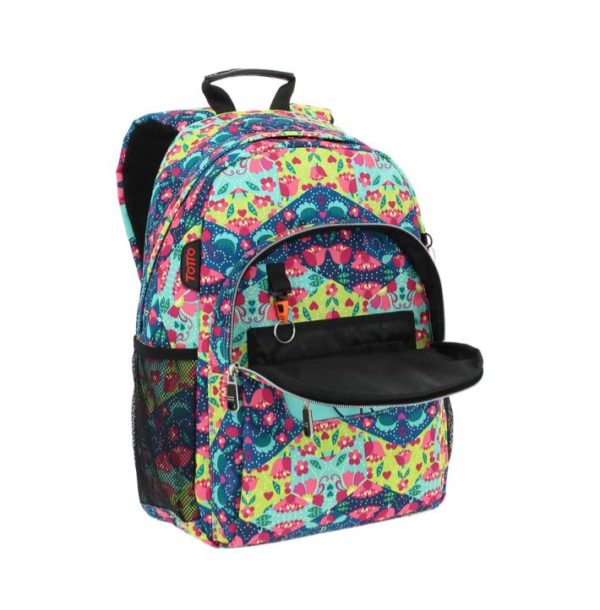TOTTO ACUARELES SKY BLUE BACKPACK