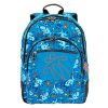 TOTTO CRAYOLA BLUE BACKPACK WITH COLOURFUL PRINTS