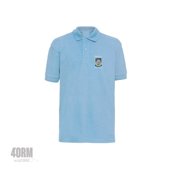 Gaelscoil Charraig Ui Leighin Sky Blue Polo Shirt