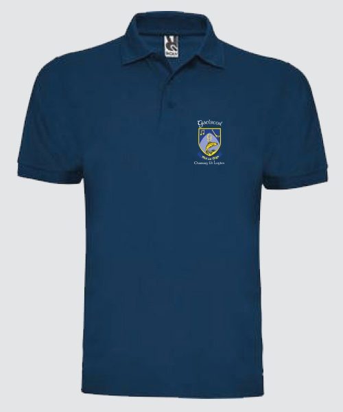 Gaelscoil Charraig Uí Leighin Polo Shirt - Navy, Shop SCHOOLS & CLUBS, National Schools, Gaelscoil Charraig Ui Leighin