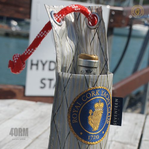 RCYC - Sailcloth Wine Bottle Bag, Royal Cork Yacht Club, Teamwear