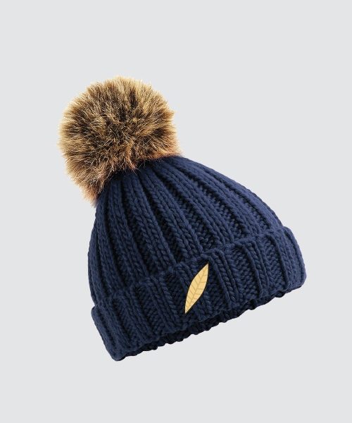 Togher GNS Pom-Pom Beanie - Navy, Scoil an Athar Maitiú GNS - Togher