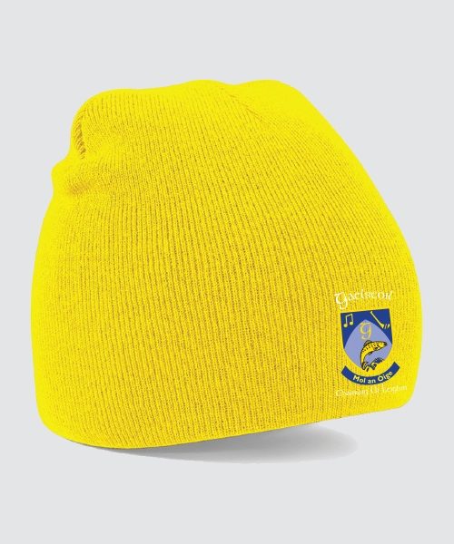 Gaelscoil Charraig Uí Leighin Beanie - Yellow, Gaelscoil Charraig Ui Leighin