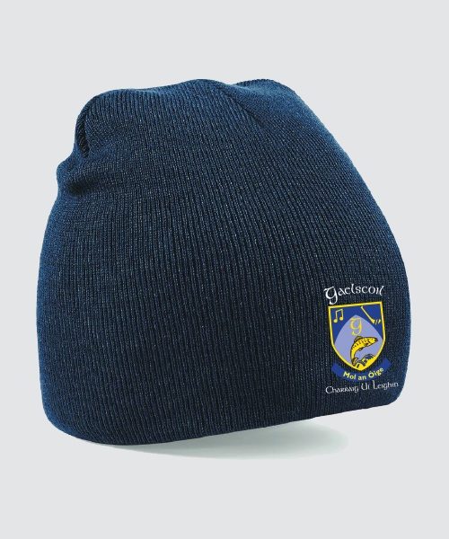 Gaelscoil Charraig Uí Leighin Beanie - Navy, Gaelscoil Charraig Ui Leighin