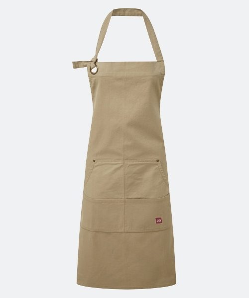 Average Jo Canvas Bib Apron - Khaki, Average Jo, Aprons