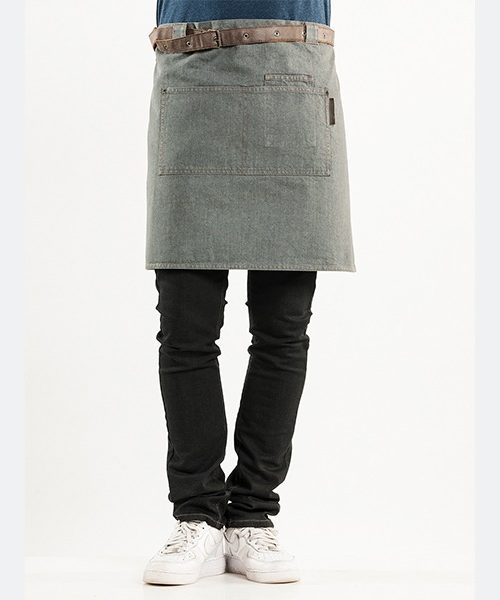 Apron Forene Denim Grey, Workwear, Chaud Devant - Front of House