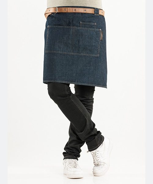 Apron Forene Denim Navy, Workwear, Chaud Devant - Front of House