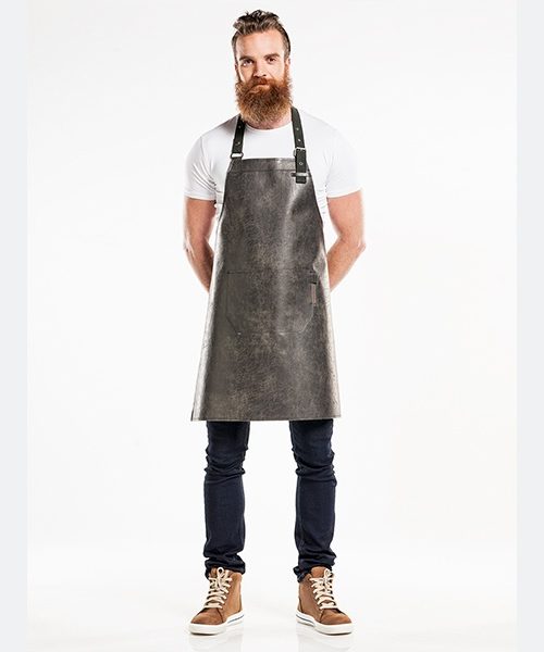 Bib Apron Regular Moonshine Black, Workwear, Chaud Devant - Front of House