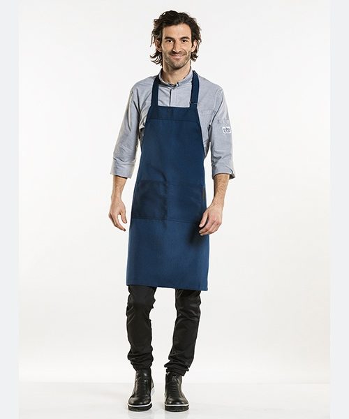 Chaud Devant - Bib Apron Nordic Base Blue, Workwear, Aprons - Chaud Devant, Aprons, Bib Aprons, Canvas Aprons