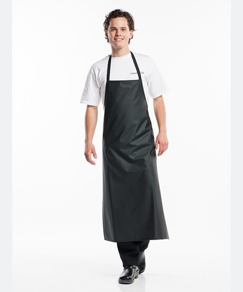 Chaud Devant - Bib Apron Waterproof Black, Workwear, Chaud Devant - Chef, Aprons, Bib Aprons, Waterproof Aprons