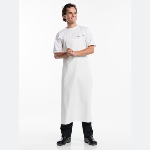Chaud Devant - Bib Apron Waterproof White, Workwear, Chaud Devant - Chef, Aprons, Bib Aprons, Waterproof Aprons