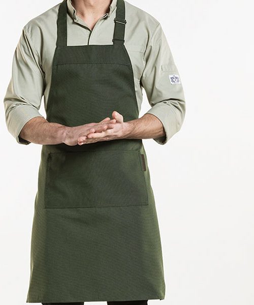 Chaud Devant - Bib Apron Nordic Base Forest, Workwear, Aprons - Chaud Devant, Aprons, Bib Aprons, Canvas Aprons