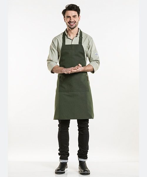 Chaud Devant - Bib Apron Nordic Base Forest, Workwear, Aprons - Chaud Devant, Aprons, Bib Aprons, Canvas Aprons