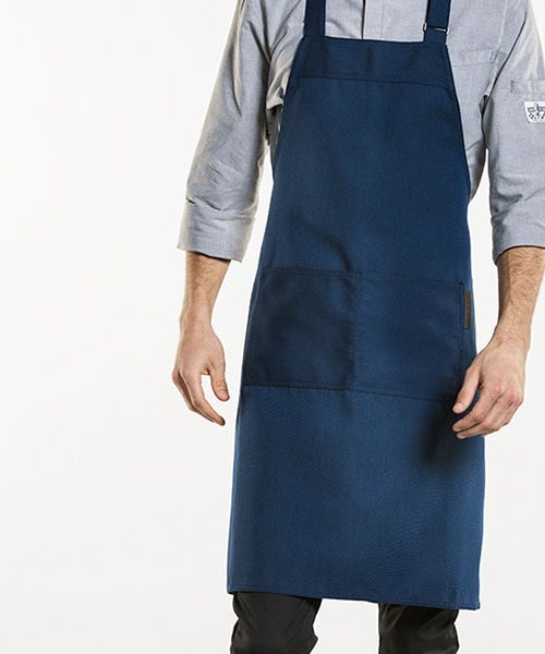 Chaud Devant - Bib Apron Nordic Base Blue, Workwear, Aprons - Chaud Devant, Aprons, Bib Aprons, Canvas Aprons