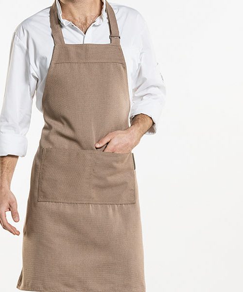 Chaud Devant - Bib Apron Nordic Base Clay, Workwear, Aprons - Chaud Devant, Aprons, Bib Aprons, Canvas Aprons