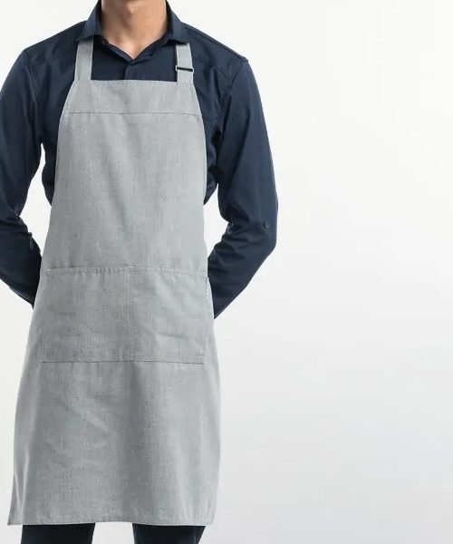 Chaud Devant - Bib Apron Base Stone, Workwear, Aprons - Chaud Devant, Aprons, Bib Aprons, ECO 100% Recycled Poly Aprons, Canvas Aprons