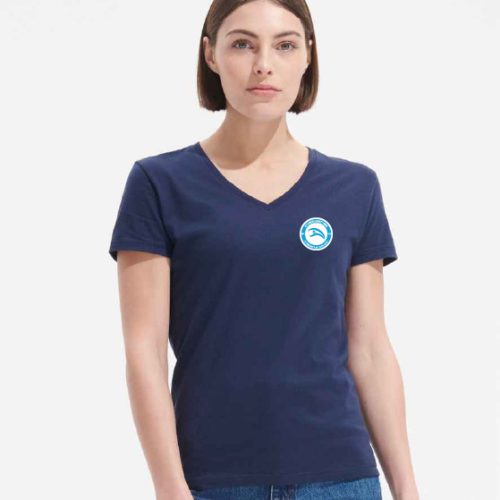 Ladies Cotton V Neck T-Shirt, Fountainstown Community Sports Club