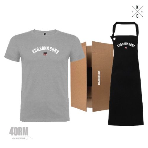 KC&Son&Sons T-Shirt & Apron Gift Box, KC&Son&Sons