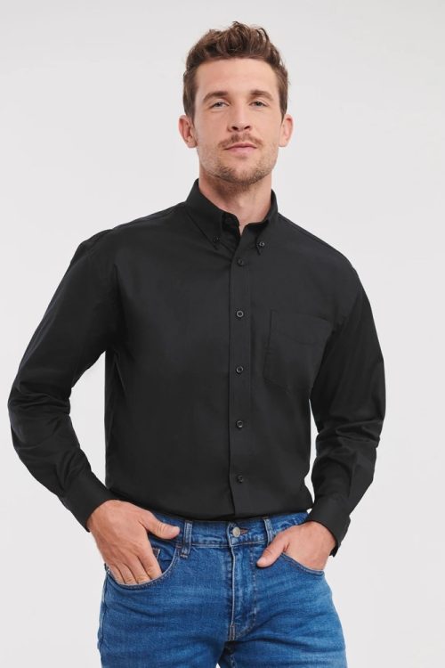 Russell Easycare Oxford Shirt, BaxterStoreyBrook, Front of House