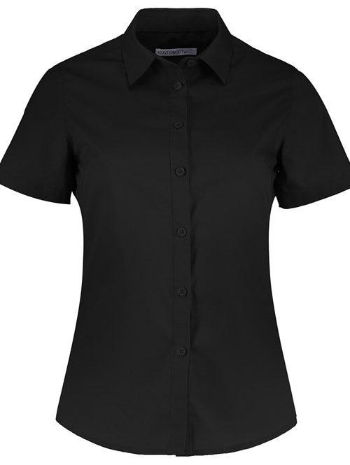 LADIES SS POPLIN SHIRT, BaxterStoreyBrook, Front of House