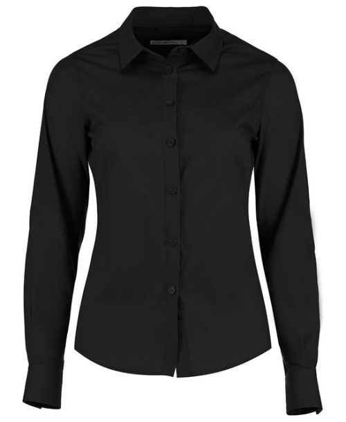 LADIES LS Poplin Shirt, BaxterStoreyBrook, Front of House