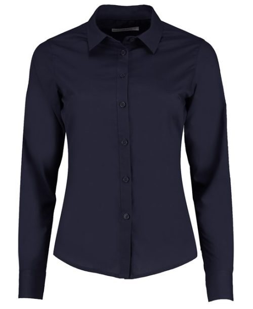 LADIES LS Poplin Shirt, BaxterStoreyBrook, Front of House