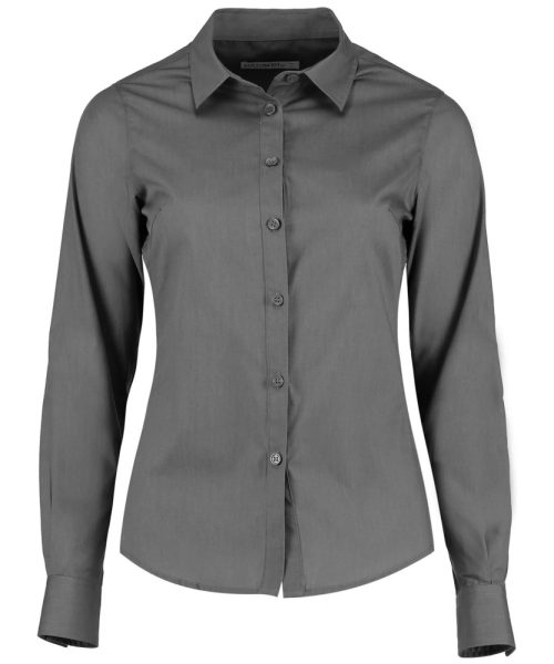 LADIES LS Poplin Shirt, BaxterStoreyBrook, Front of House