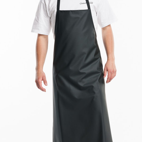 Chaud Devant - Bib Apron Waterproof Black, Waterproof Aprons, Aprons, Bib Aprons, Workwear, Chaud Devant - Chef