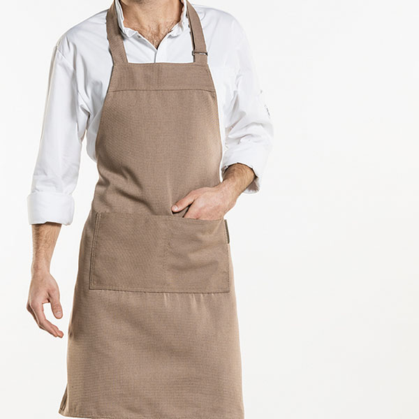 Chaud Devant - Bib Apron Nordic Base Clay, Workwear, Aprons - Chaud Devant, Aprons, Bib Aprons, Canvas Aprons